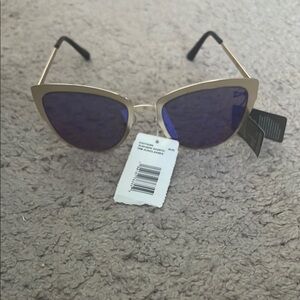 Stylish Gold and Purple Sunglasses